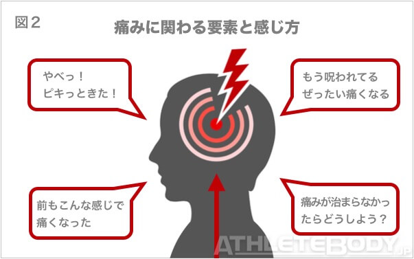 図2 痛みに影響する要素 AthleteBody.jp